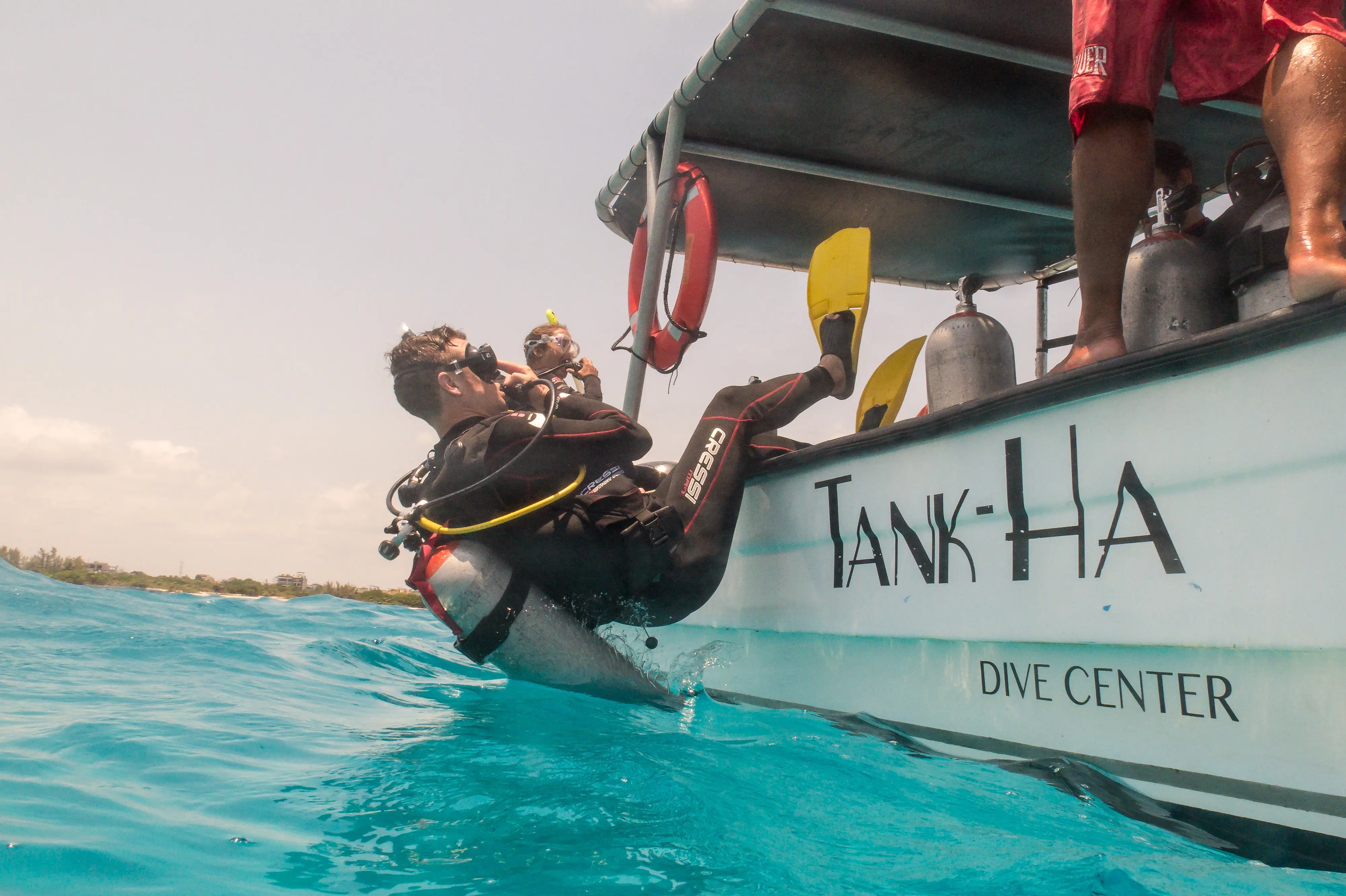 Divers in Cozumel