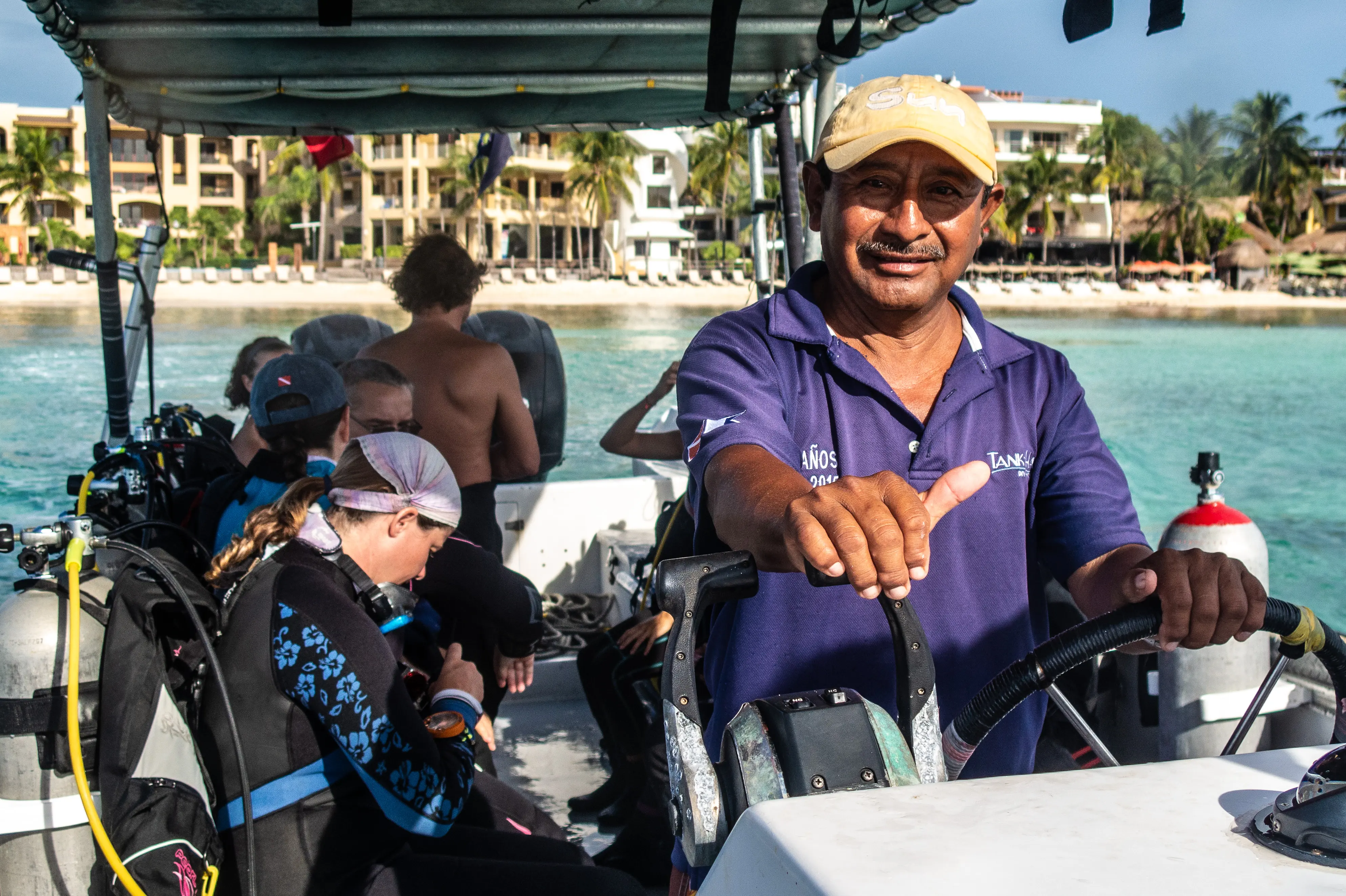 Captain at the helm